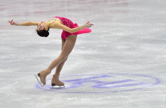 李子君在比赛中