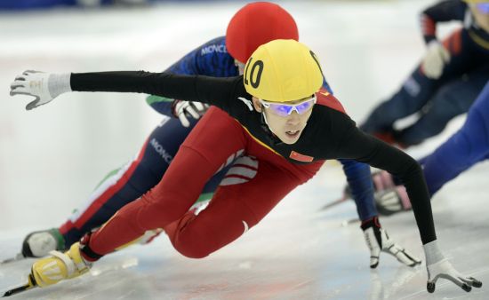 范可新在比赛中