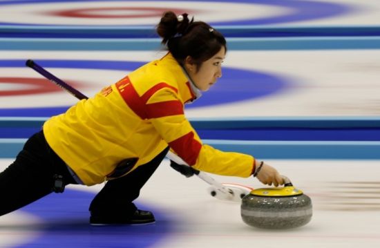 刘斯佳在比赛中