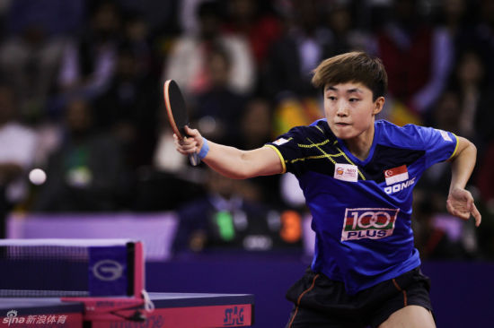 冯天薇在比赛中