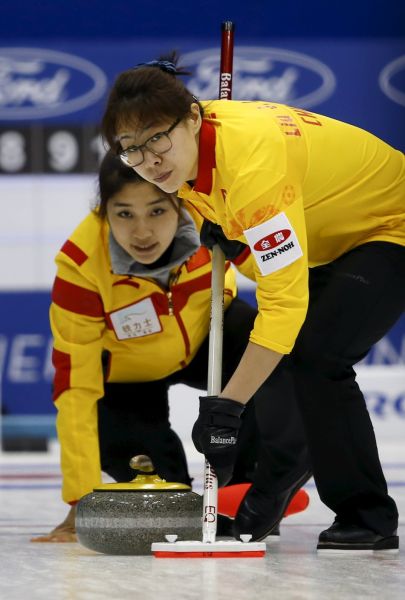 中国队在比赛中