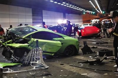北京飙车事故现场