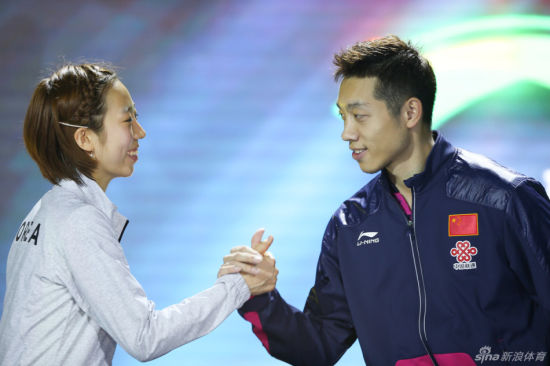 许昕梁夏银携手夺得世乒赛混双冠军