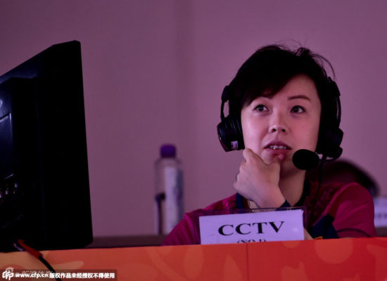 张怡宁解说世乒赛