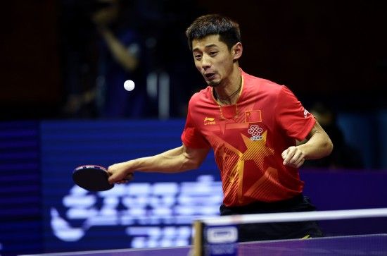 张继科在比赛中