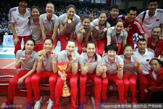 中国女排刚刚夺得亚锦赛冠军