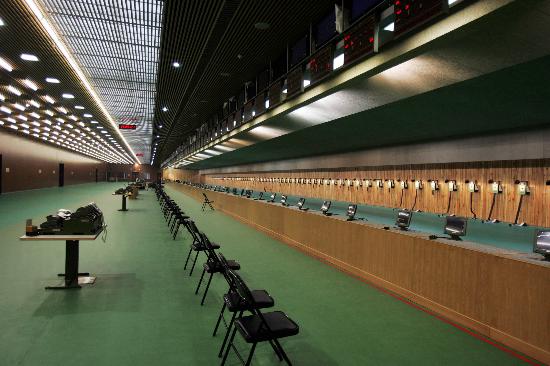 图文-国家射击队奥运场馆"试枪" 10米靶场内景