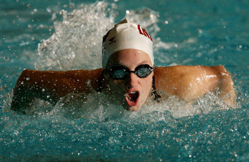 图文-全美游泳锦标赛次日赛况 施密特驰骋蝶泳赛场