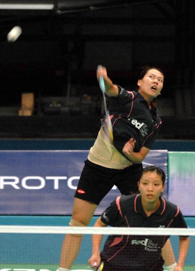 图文-羽毛球世锦赛女双1/8决赛 杨维/张洁雯晋级