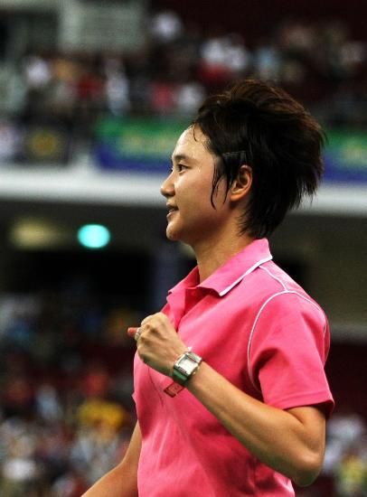 图文羽毛球世锦赛高崚黄穗进决赛王晨甜甜的笑