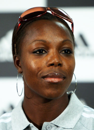 图文-[田径]世锦赛赛前发布会 坎贝尔表情非常严肃