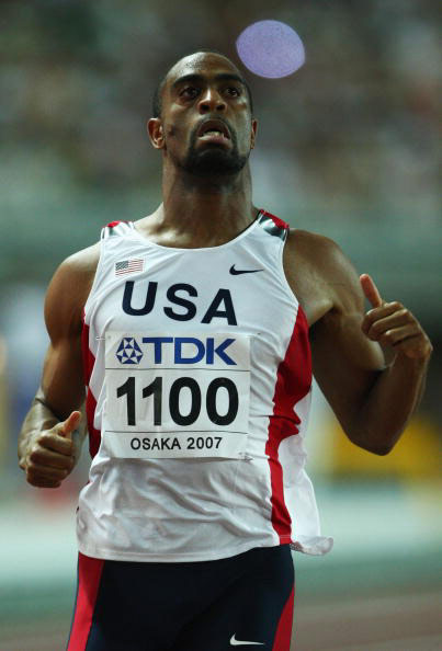 图文百米飞人大战14决赛泰森盖伊霸气十足