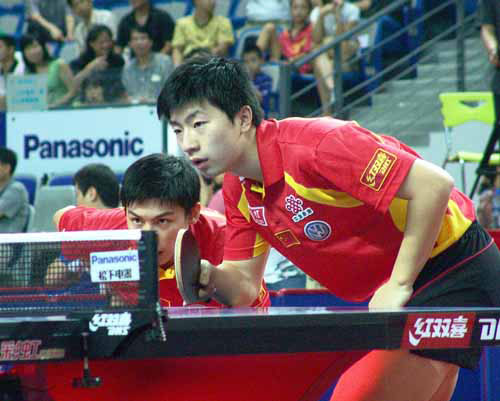 图为陈玘/马龙.(摄影:邓菲菲)爱问(iask.com)【乒羽世界】