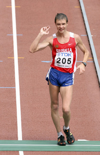 图文田径世锦赛男子50公里竞走俄名将获第四