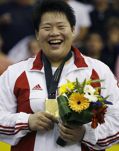 图文-柔道世锦赛首日精彩瞬间 佟文笑容爽朗豪气