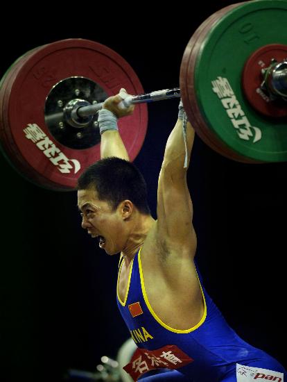 图文-举重世锦赛男子56公斤级 吴美锦总成绩第八
