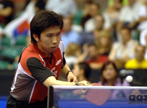 图文-[男单世界杯]王皓4-0夺冠 柳承敏如此被动