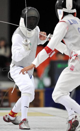 图文-城运会男子花剑个人 福州王旭获得铜牌