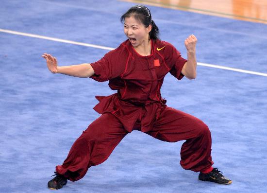 图文武术世锦赛12日精彩瞬间林凡夺女子南拳冠军