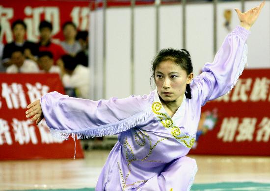 图文-武术世锦赛首日赛况 甘肃选手获女子拳术冠军
