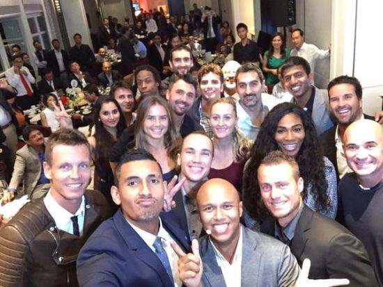 网坛球星大合照