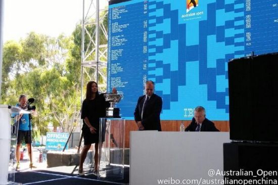 李娜为澳网男单抽签