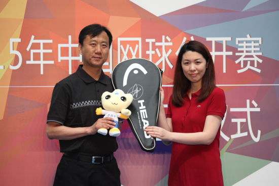 中国网球公开赛赛事总监张军慧与e租宝联合创始人张敏