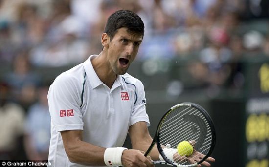 德约科维奇发泄对自己的不满