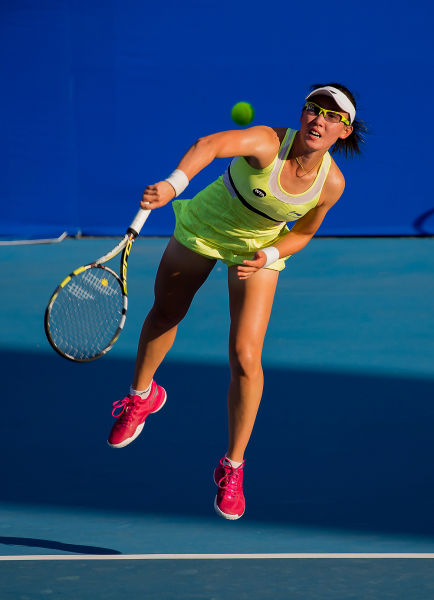 郑赛赛在比赛中