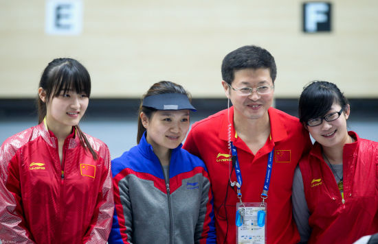 中国射击队摘得亚运会首金