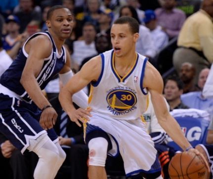 威少和库里，完全不同风格的对抗